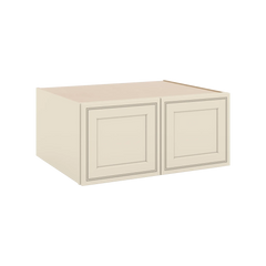 J&K Pearl Glazed H9 Refrigerator Wall Cabinet - 33" W x 15" H x 27" D