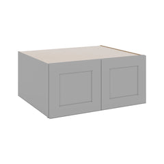 J&K Castle Grey S5 Refrigerator Wall Cabinet - 33" W x 15" H x 27" D