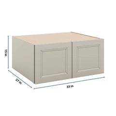 J&K Pebble B6 Refrigerator Wall Cabinet - 33" W x 15" H x 27" D