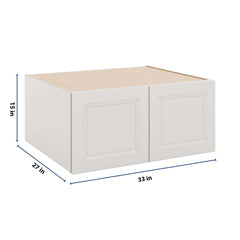 J&K Pure B5 Refrigerator Wall Cabinet - 33" W x 15" H x 27" D