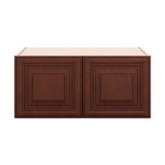 J&K Mahogany J5 Refrigerator Wall Cabinet - 33" W x 15" H x 27" D