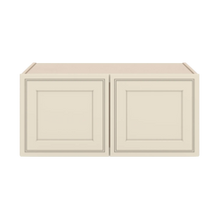 J&K Pearl Glazed H9 Refrigerator Wall Cabinet - 33" W x 15" H x 27" D