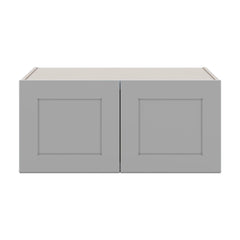 J&K Castle Grey S5 Refrigerator Wall Cabinet - 33" W x 15" H x 27" D