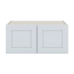 J&K White Shaker S8 Refrigerator Wall Cabinet - 33" W x 15" H x 27" D
