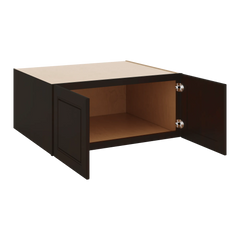 J&K Espresso K8 Refrigerator Wall Cabinet - 33" W x 15" H x 27" D