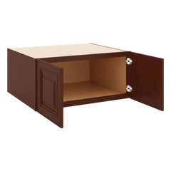 J&K Mahogany J5 Refrigerator Wall Cabinet - 33" W x 15" H x 27" D