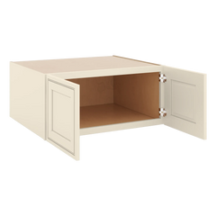 J&K Pearl Glazed H9 Refrigerator Wall Cabinet - 33" W x 15" H x 27" D