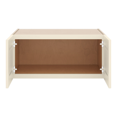 J&K Pearl Glazed H9 Refrigerator Wall Cabinet - 33" W x 15" H x 27" D