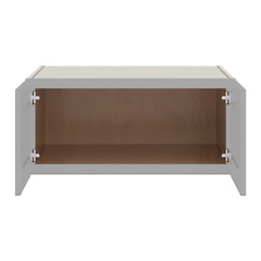 J&K Castle Grey S5 Refrigerator Wall Cabinet - 33" W x 15" H x 27" D