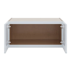 J&K White Shaker S8 Refrigerator Wall Cabinet - 33" W x 15" H x 27" D