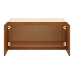 J&K Mocha Glazed K10 Refrigerator Wall Cabinet - 33" W x 15" H x 27" D