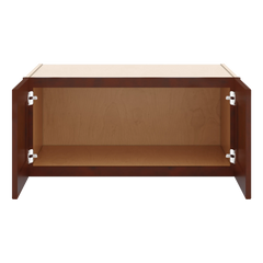 J&K Mahogany J5 Refrigerator Wall Cabinet - 33" W x 15" H x 27" D