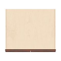 J&K Mahogany J5 Refrigerator Wall Cabinet - 33" W x 15" H x 27" D