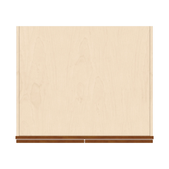 J&K Mocha Glazed K10 Refrigerator Wall Cabinet - 33" W x 15" H x 27" D