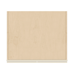 J&K Pearl Glazed H9 Refrigerator Wall Cabinet - 33" W x 15" H x 27" D