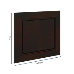 J&K Espresso K8 Dummy Door Panel 16 1/2" W x 15" H