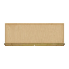 Modernform Cabinet Natural Shaker 33" W X 15" H X 12" D Double Glass Door Wall Cabinet