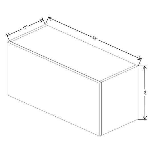 Fabuwood Illume Catalina Bianco Matte 15" High Lift Up Wall