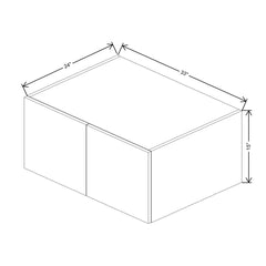 CNC Classic Milano Sunset 33" W X 15" H X 24" D Double Door Wall Cabinet