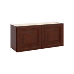 J&K Mahogany J5 Double Door Wall Cabinet - 33" W x 15" H