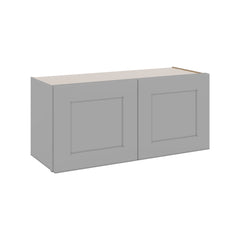 J&K Castle Grey S5 Double Door Wall Cabinet - 33" W x 15" H