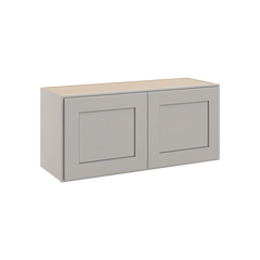 CNC Luxor 5-Piece Misty Grey 33" W X 15" H Double Door Wall Cabinet