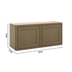 J&K Hazel H8 Double Door Wall Cabinet - 33" W x 15" H