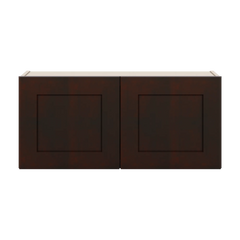 J&K Java Coffee S1 Double Door Wall Cabinet - 33" W x 15" H