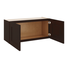 J&K Java Coffee S1 Double Door Wall Cabinet - 33" W x 15" H