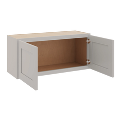 CNC Luxor 5-Piece Misty Grey 33" W X 15" H Double Door Wall Cabinet