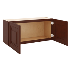 J&K Mahogany J5 Double Door Wall Cabinet - 33" W x 15" H