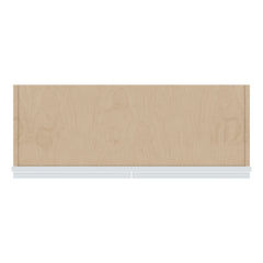 J&K White Shaker S8 Double Door Wall Cabinet - 33" W x 15" H