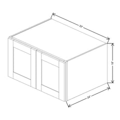 Fabuwood Allure Luna Truffle 33" W X 18" H X 24" D Double Door Wall Cabinet