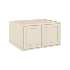 J&K Pearl Glazed H9 Refrigerator Wall Cabinet - 33" W x 18" H x 27" D