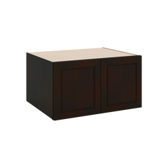 J&K Espresso K8 Refrigerator Wall Cabinet - 33" W x 18" H x 27" D