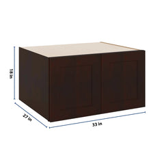 J&K Java Coffee S1 Refrigerator Wall Cabinet - 33" W x 18" H x 27" D