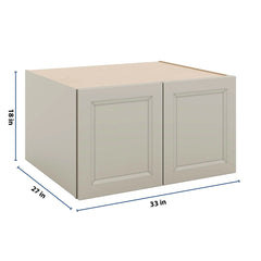 J&K Pebble B6 Refrigerator Wall Cabinet - 33" W x 18" H x 27" D
