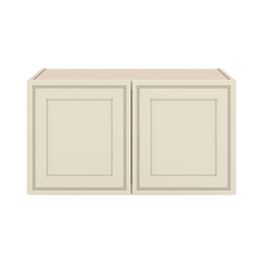 J&K Pearl Glazed H9 Refrigerator Wall Cabinet - 33" W x 18" H x 27" D