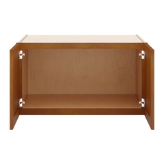 J&K Mocha Glazed K10 Refrigerator Wall Cabinet - 33" W x 18" H x 27" D