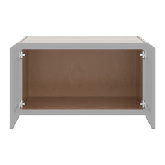 J&K Castle Grey S5 Refrigerator Wall Cabinet - 33" W x 18" H x 27" D