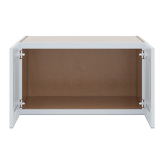 J&K White Shaker S8 Refrigerator Wall Cabinet - 33" W x 18" H x 27" D
