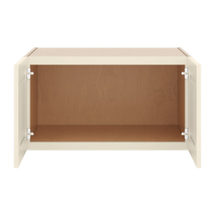 J&K Pearl Glazed H9 Refrigerator Wall Cabinet - 33" W x 18" H x 27" D