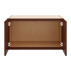 J&K Mahogany J5 Refrigerator Wall Cabinet - 33" W x 18" H x 27" D