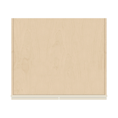 J&K Pearl Glazed H9 Refrigerator Wall Cabinet - 33" W x 18" H x 27" D