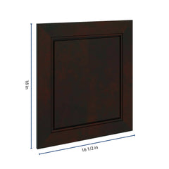 J&K Espresso K8 Dummy Door Panel 16 1/2" W x 18" H