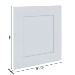 J&K White Shaker S8 Dummy Door Panel 16 1/2" W x 18" H