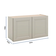 J&K Pebble B6 Double Door Wall Cabinet - 33" W x 18" H