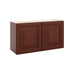J&K Mahogany J5 Double Door Wall Cabinet - 33" W x 18" H