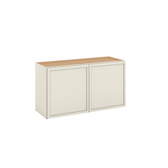 Modernform Cabinet Slim Dove White 33" W X 18" H X 12" D Double Door Wall Cabinet