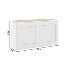 CNC Luxor 5-Piece White 33" W X 18" H Double Door Wall Cabinet